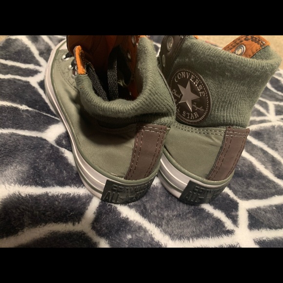 Converse *rare* green and orange high tops - Picture 7 of 9